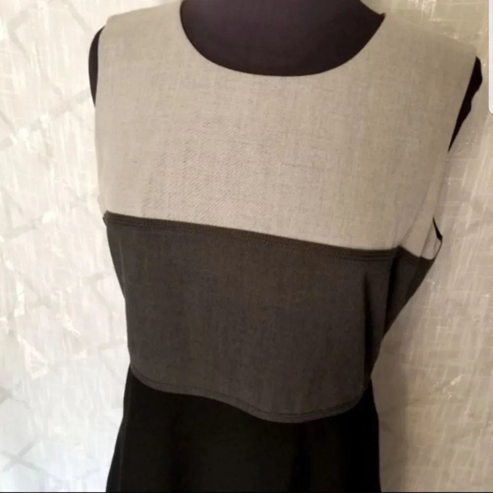 Calvin Klein Dress Color Block Sleeveless Dress Size 12 - Picture 4 of 8